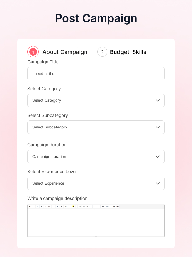 Influstar - Influencer Hiring Marketplace Platform